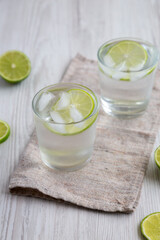 Refreshing Ice Water with Lime Ready to Drink