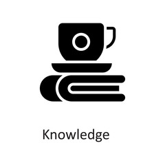 Knowledge vector Solid Icon Design illustration on White background. EPS 10 File