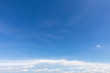 blue sky background with small clouds