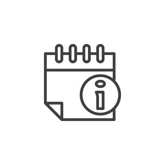 Calendar info line icon