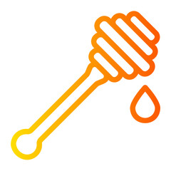 Honey gradient icon