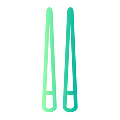 Chopstick gradient icon