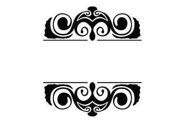 ornament design vector for title Border