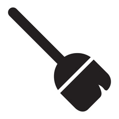 Broom glyph icon