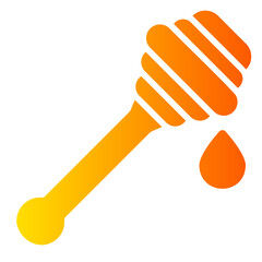 Honey gradient icon
