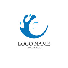 Water wave icon vector