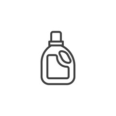 Detergent bottle line icon