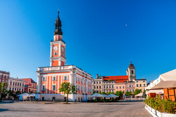 Fototapeta na wymiar Town Hall. Leszno, Greater Poland Voivodeship, Poland.