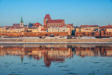 panorama of the old town Toruń - obrazy, fototapety, plakaty