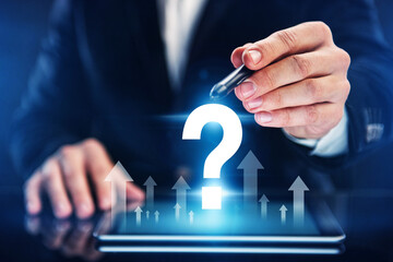 Business growth decision making concept