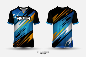 Fantastic racing jersey design vector with geometric elements