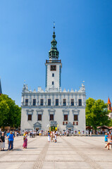 Fototapeta premium Town Hall in town Culm, Kuyavian-Pomeranian voivodeship, Poland. Town hall, whose oldest part comes from the end of the 13th century, rebuilt in manneristic style in 1567-1572.
