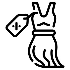 dress line icon