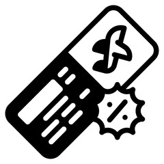 ticket glyph icon