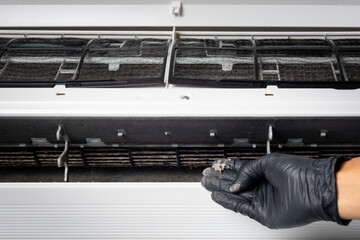 Dirty air conditioner blower