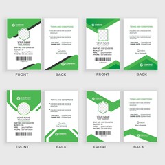 Modern and creative corporate company employee id card template