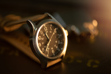 military style men wristwatch - 514920765