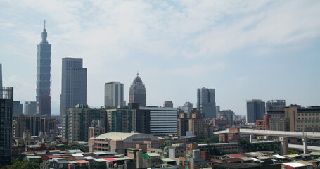 Fototapeta premium Taipei city skyline