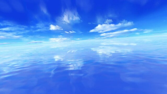 Summer Resort Ocean and Skys Water surface CG background.