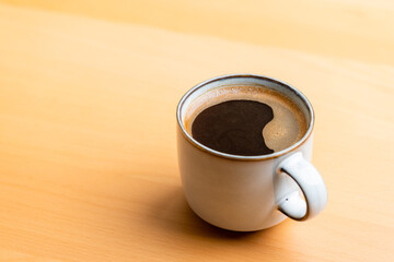 Cup of hot coffee mug