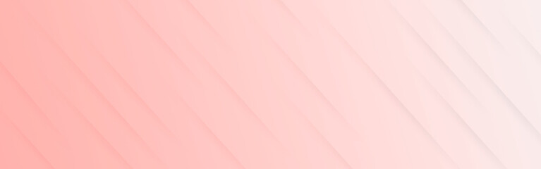 Pink elegant banner template, light blue gradient abstract wave background.