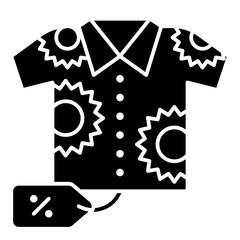 shirt glyph icon