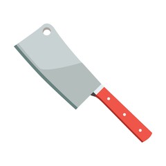 Sharp knife.Kitchenware, cooking baking utensil isolated vector illustration. Modern kitchen tool flat icon. Cutlery and kitchen accessories