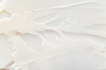 beauty cream texture, white lotion and moisturizer skincare for background. soft and airy