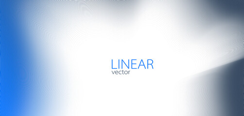 Linear abstract background, vector design 3D lines in perspective, curve and wave lines in motion, smooth and soft backdrop.