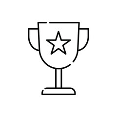 Award cup vector icon.Vector, design
