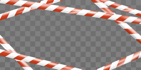 Obraz premium Realistic under construction crossing caution tape of warning signs for construction area or crime scene. Danger tape. Police line and do not cross ribbon. Warning danger tape. Ribbons for accident