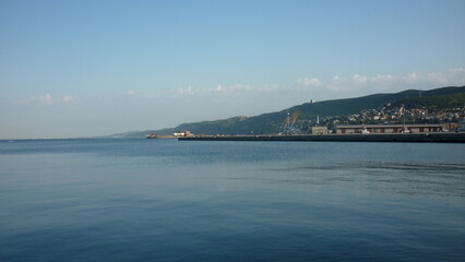 The Adriatic sea seen from Trieste (Italy)