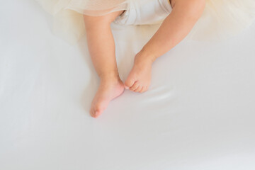Pies de bebe recién nacido 
