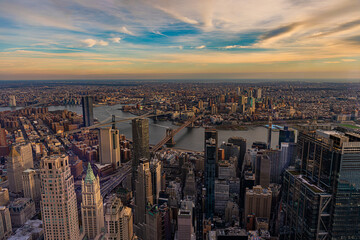 Nueva york, vista desde world trade center