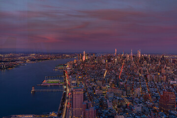 Nueva york, vista desde world trade center