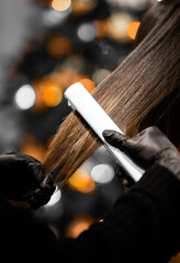 Alaciado de cabello con calor