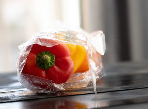 Pimientos en bolsa de celofan