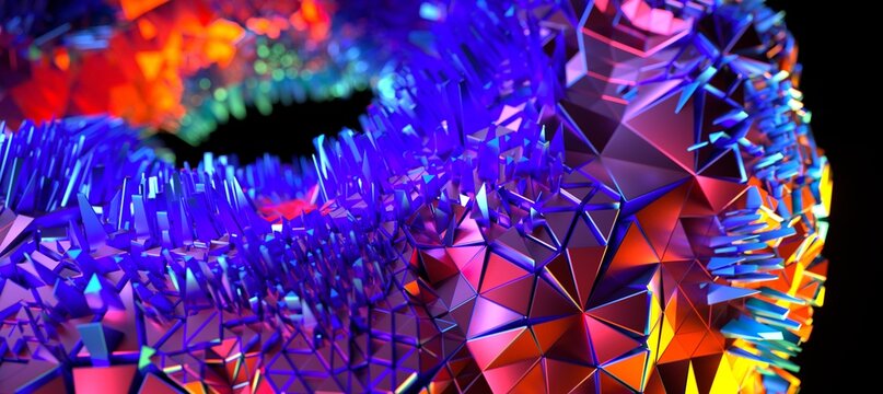 Abstract colorful background. Crystal rexture.