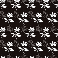 Flowers pattern vector. Pattern for printing on paper and fabric.