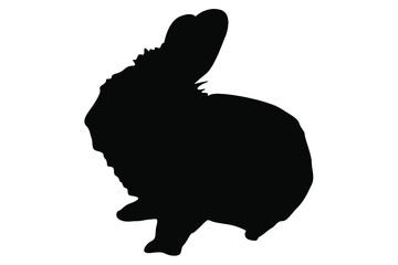 rabbit silhouette vector