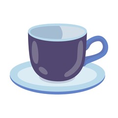 Ceramic dish for drinking tea. Teapot, cups with saucer, mugs, bowls, pot, jug isolated on white background. Can be used for home, kitchen, coffee break