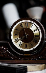 Fototapeta premium old antique classic clock.