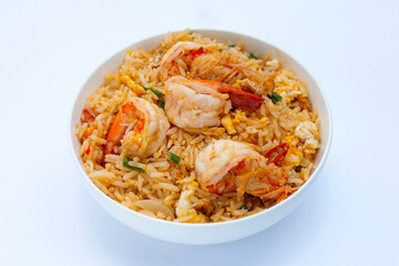 Prawn and egg fried rice