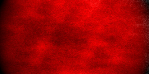 Red wall backdrop background with red faded border and old vintage grunge texture, marbled red painted background illustration for Christmas or valentines day.	
