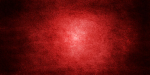 Red wall backdrop background with red faded border and old vintage grunge texture, marbled red painted background illustration for Christmas or valentines day.	
