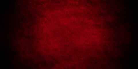Red wall backdrop background with red faded border and old vintage grunge texture, marbled red painted background illustration for Christmas or valentines day.	
