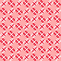 abstract background. seamless pattern of georgia flag. georgian national day celebration decoration. vector illustration