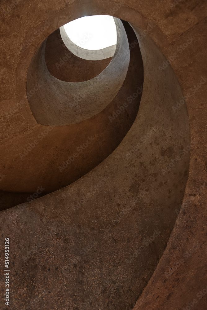 Poster interior of modern architecture. building abstract background