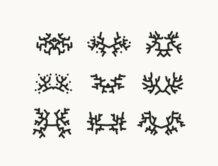 ethnic design elements vector   illustration set