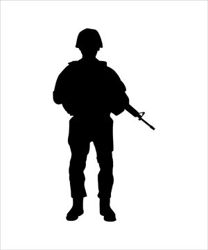 recommend clip art: silhouette of a man with gun
